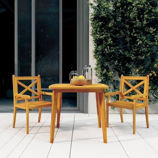 Maison Exclusive - Trädgårdsbord 85x85x75 cm i solid akaciaträ