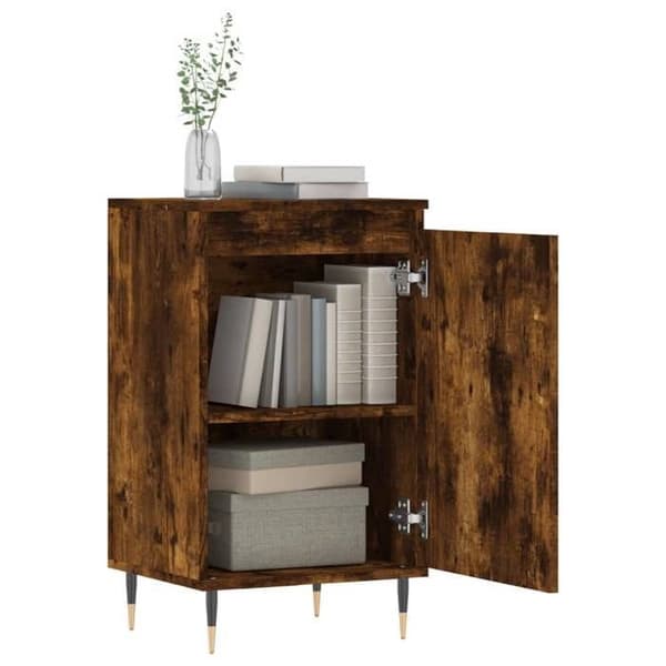 Maison Exclusive - Buffé i rökig ek 40x35x70 cm ingenjörsträ
