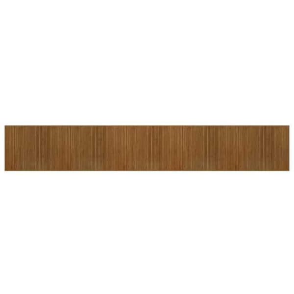 Maison Exclusive - Rektangulær brun tæppe 80x1000 cm bambus kastanj