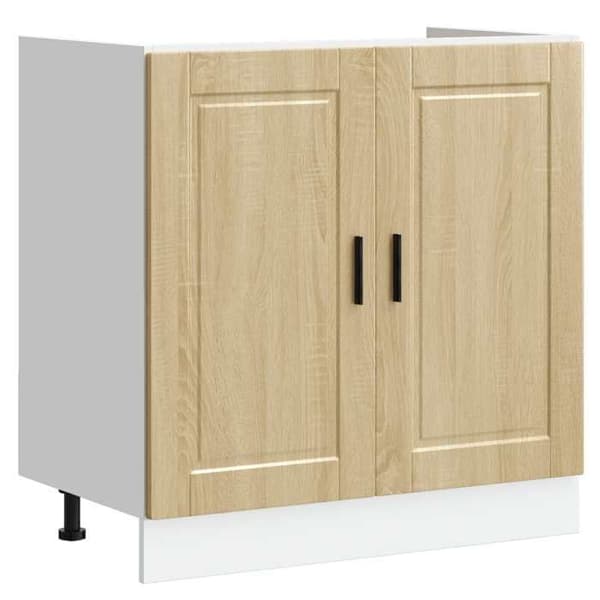 Maison Exclusive - Porto 2-delt underskabs møbel Brun 80 x 46 x 81,5 cm brun