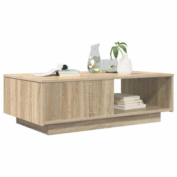 Maison Exclusive - Sofabord Egetræ Sonoma 95 x 55 x 31 cm Ingeniørtræ