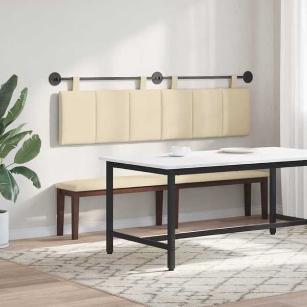 Maison Exclusive - Hängande sänggavel Creme tyg