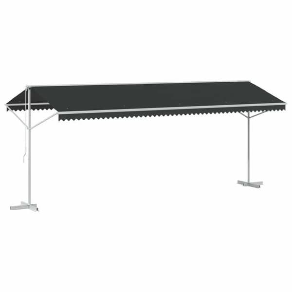Maison Exclusive - Itsekantava katos 6 x 3 m Polyesteri Antrasiitti