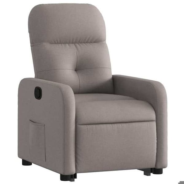 Maison Exclusive - Tygfåtölj i taupe med lutningsfunktion