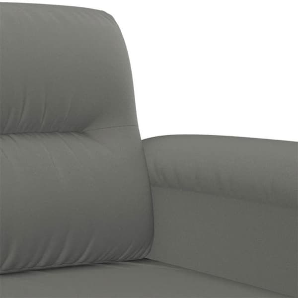 Maison Exclusive - Set med soffor 2 st mörkgrå kuddar mikrofiber