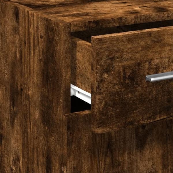 Maison Exclusive - Buffé ek rökig 30x42,5x93 cm ingenjörsträ
