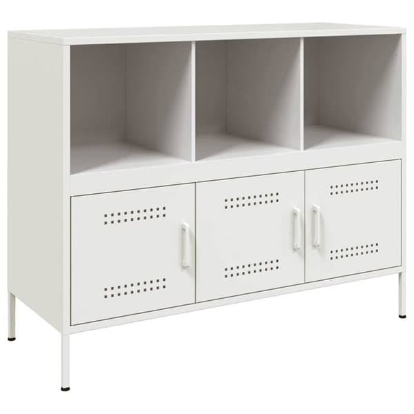 Maison Exclusive - Buffé vit 100,5x39x79 cm stål