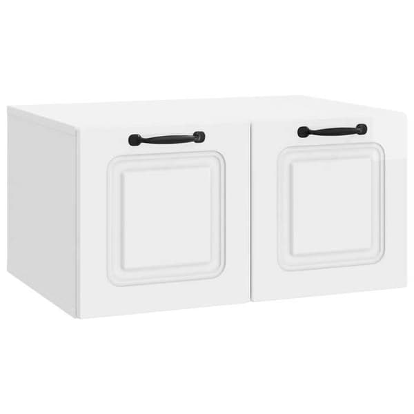 Exklusivt Hem - Väggmonterad TV-möbel Väggmontering Vit glansig 59,5 x 41 x 30 cm