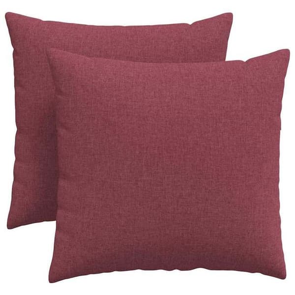 Maison Exclusive - Soffkuddar 2 st tyg Bordeaux 45 x 45 cm Bordeaux