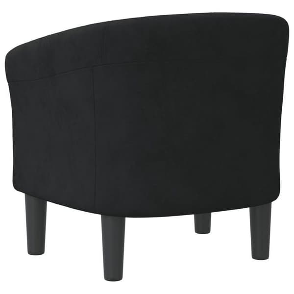 Stole & Relaxstole - MAISON EXCLUSIVE - Cabriolet stol - Sort - Velour - Polstrede armlæn Svart