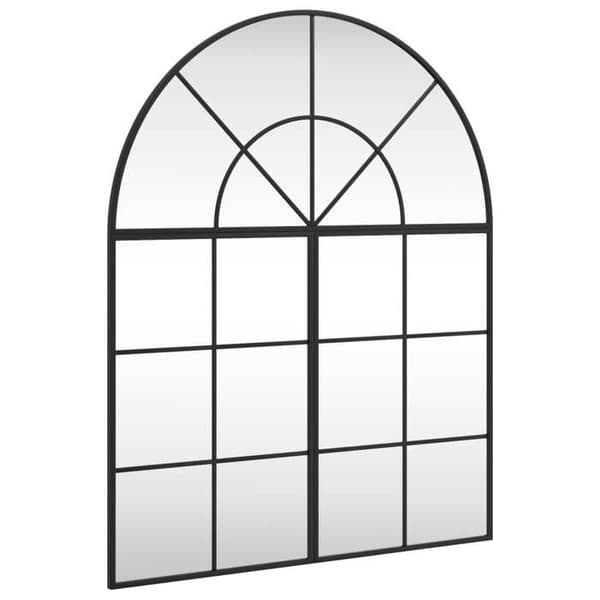 Maison Exclusive - Svart väggspegel 80x100 cm järnbåge