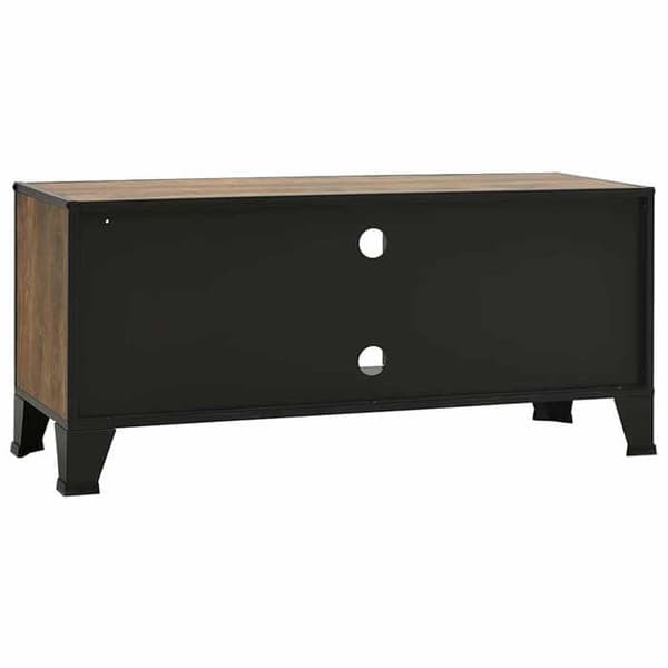 Maison Exclusive - TV-møbel i rustik brun 105x36x47 cm Metal og MDF Rustik brun