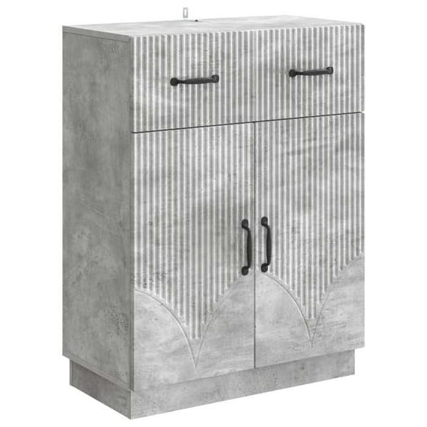 Maison Exclusive - Buffet Grå beton 66 x 34,5 x 87 cm Ingeniørtræ