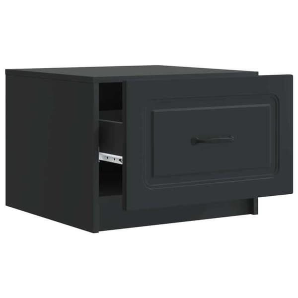 Maison Exclusive - Sort sofabord 49 x 50 x 37 cm Ingeniørtræ