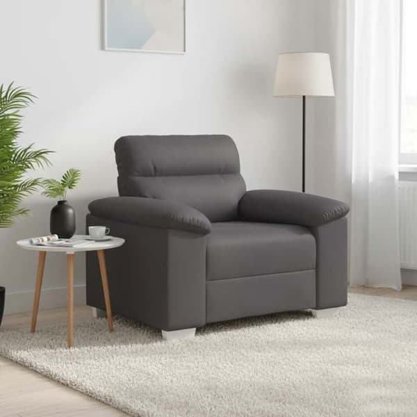 Maison Exclusive - Grå sofa stol 100x81x84 cm i kunstlæder