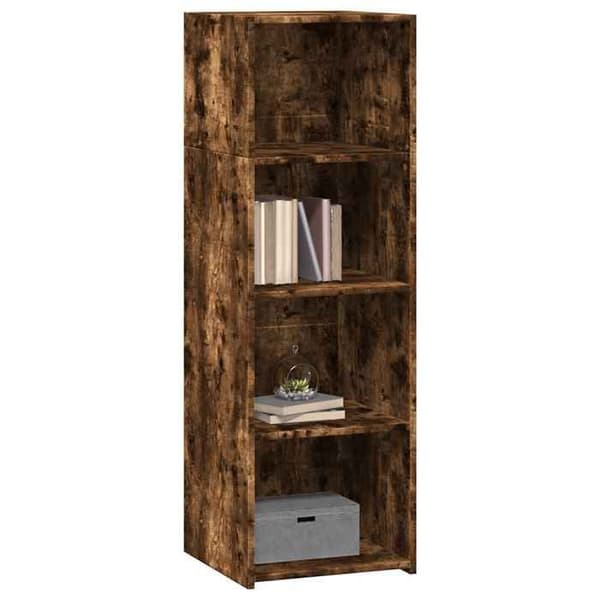 Maison Exclusive - Buffé ek rökig 40x41x124 cm ingenjörsträ