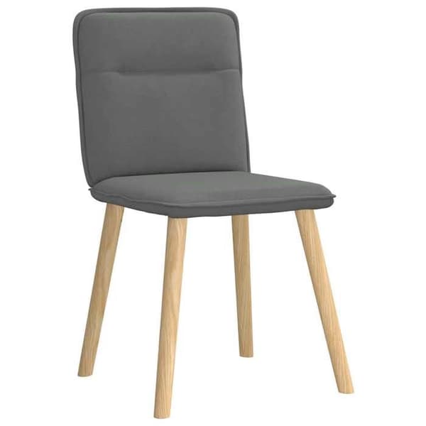 Maison Exclusive - Spisestole sæt af 4 mørkegrå stof