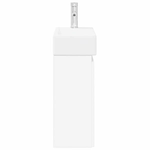 Maison Exclusive - Badrumsmöbel med kran Vit 45,5 x 22,5 x 84 cm Vit