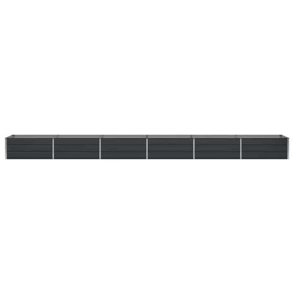 Maison Exclusive - Anthracite-kasvihuone 600 x 80 x 45 cm Teräs