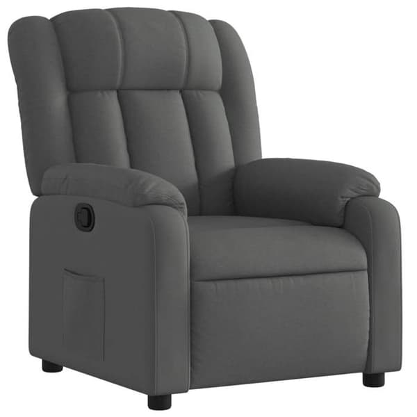Maison Exclusive - Grått tyg reclinerfåtölj Mörkgrå
