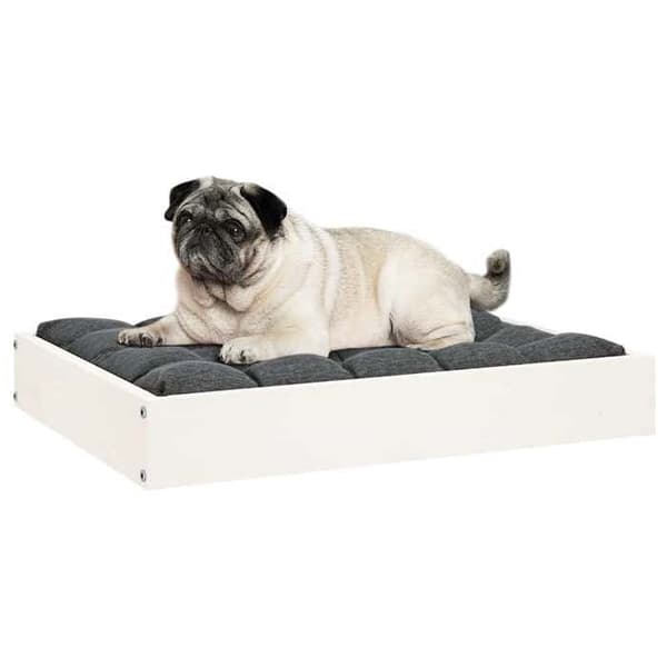 Maison Exclusive - Hundeseng Hvid 61,5x49x9 cm Solid fyrretræ