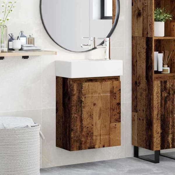 Maison Exclusive - Kylpyhuonekaluste hanalla, vanha puu