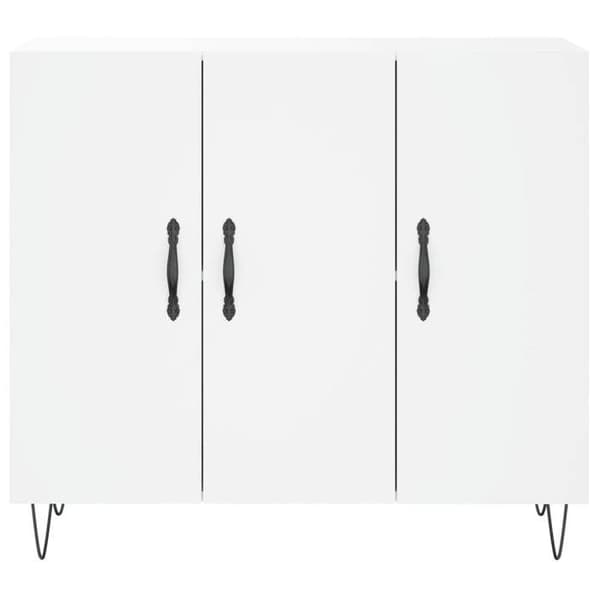 Maison Exclusive - Buffé vit 90x34x80 cm ingenjörsträ