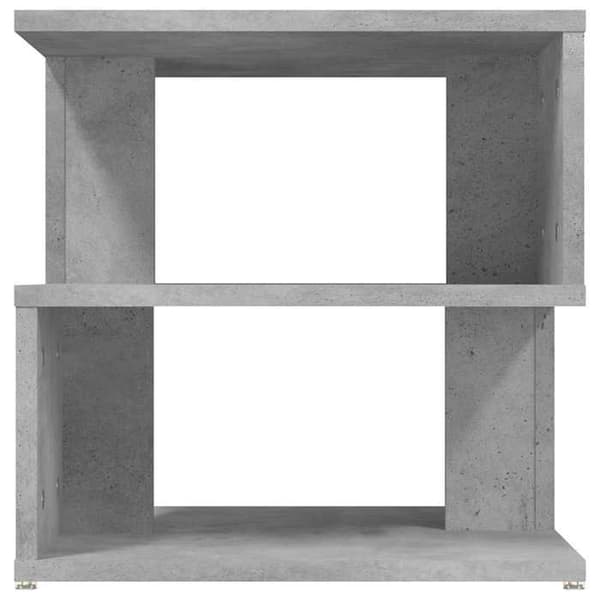 Maison Exclusive - Grå beton sidebord 40x40x40 cm ingeniørtræ