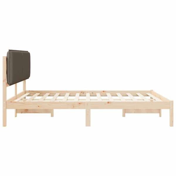 Maison Exclusive - Vuodekehys pehmustetulla päädyllä, taupe 180 x 200 cm Mol