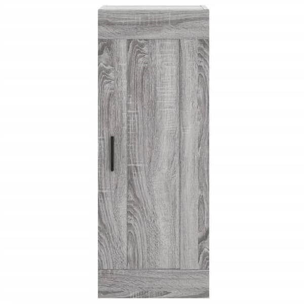 Maison Exclusive - Buffé hög Sonoma grå 34,5x34x180 cm Ingenjörsträ