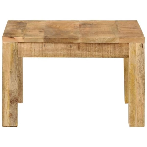 Soffbord - Massivt mango trä - Fyrkantig - Lantlig stil Brun