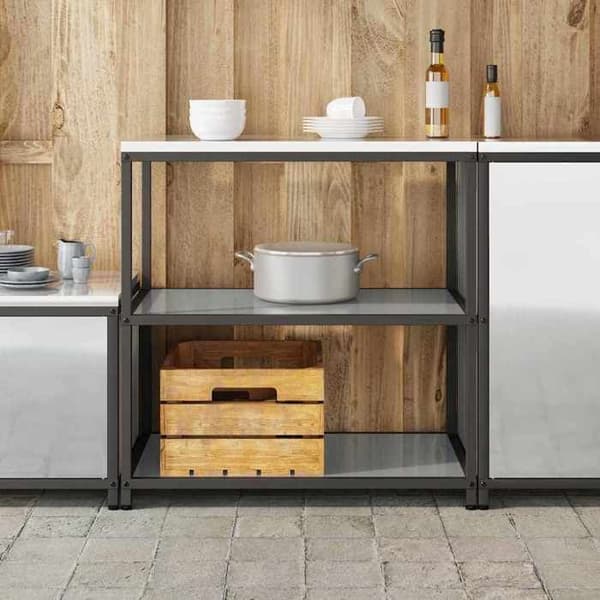 Köksställ - EXKLUSIVT HEM - HATTEM - Grå silver - 90×50×92 cm - Stål