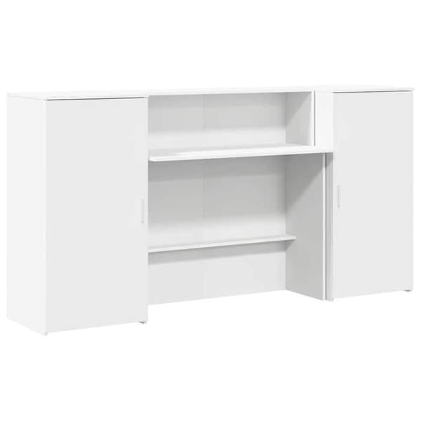 Maison Exclusive - Vit receptionsdisk 200x50x103,5 cm ingenjörsträ Vit