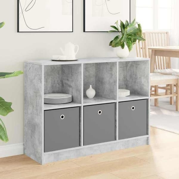 Maison Exclusive - Buffet Grå beton 102 x 32 x 73,5 cm