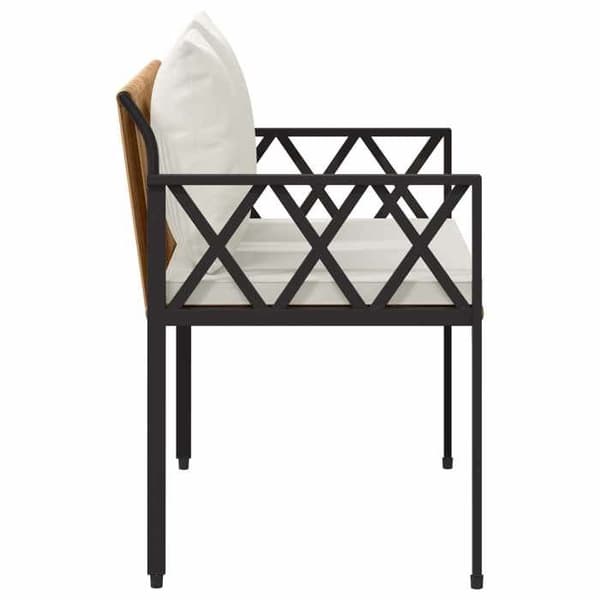 Maison Exclusive - Utomhusbänkar 2-sits 116 x 56 x 75 cm polyrotin