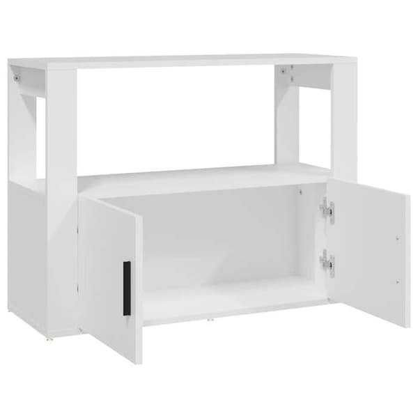 Maison Exclusive - Hvid Buffet 80x30x60 cm Ingeniørtræ Vit
