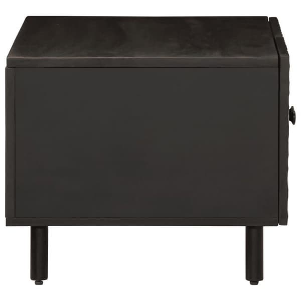 Maison Exclusive - Musta sohvapöytä 80x50x40 cm mangopuusta