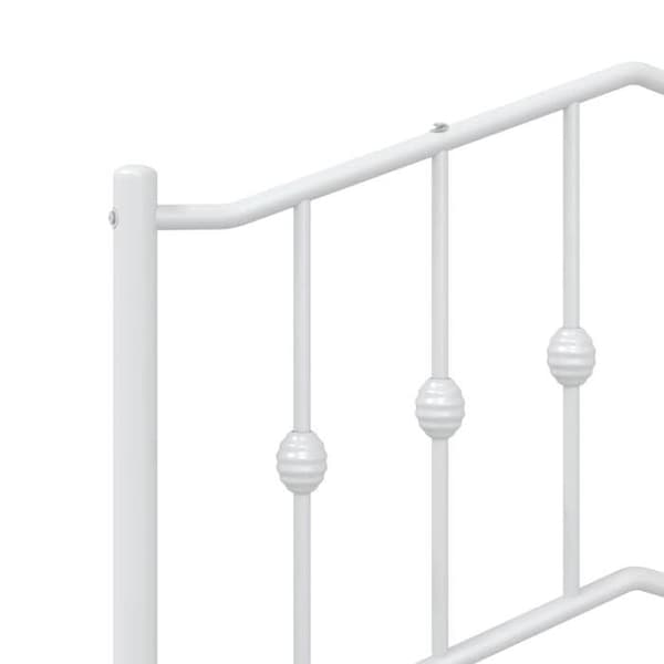 Maison Exclusive - Erstatnings hovedgærde metal hvid 80 cm
