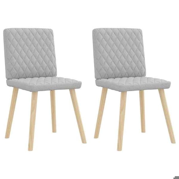 Maison Exclusive - Ruokatuolit 2 kpl harmaa pilvi kangas