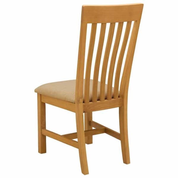 Maison Exclusive - Matstol 2 st Massivt ek Beige