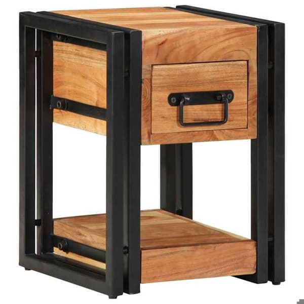 Maison Exclusive - Natbord 2 stk Brun 30 x 30 x 40 cm