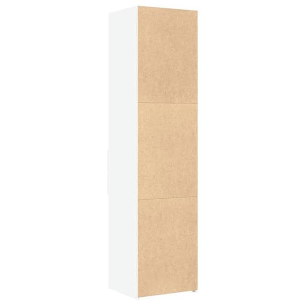 Maison Exclusive - Vit hög buffé 45x42,5x185 cm ingenjörsträ