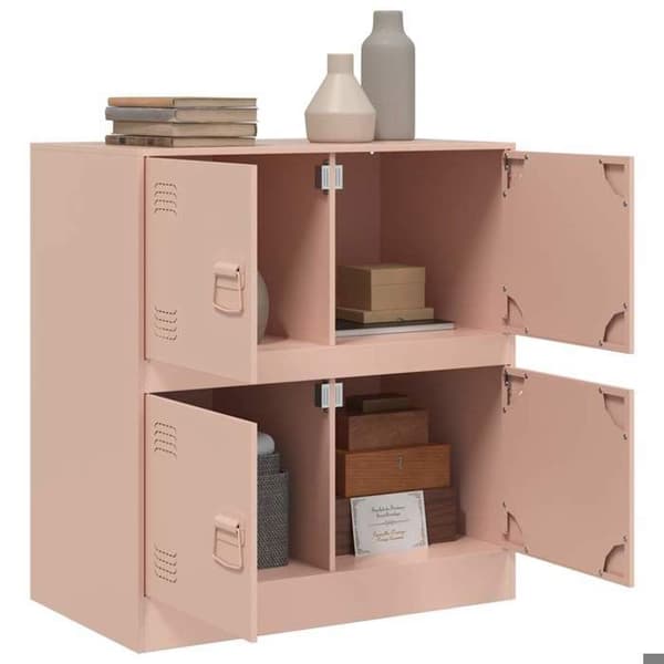 Maison Exclusive - Buffé rosa 67x39x73 cm stål