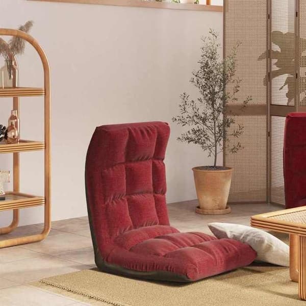 Maison Exclusive - Rød bordeaux stof foldestol