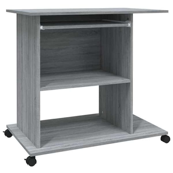 Maison Exclusive - Sonoma grå computerbord 80x50x75 cm Ingeniørtræ Sonoma grå