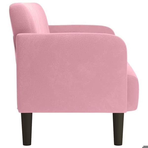 Divaani - MAISON EXCLUSIVE - Divaani - Vaaleanpunainen - Sametti - 109 cm Ros