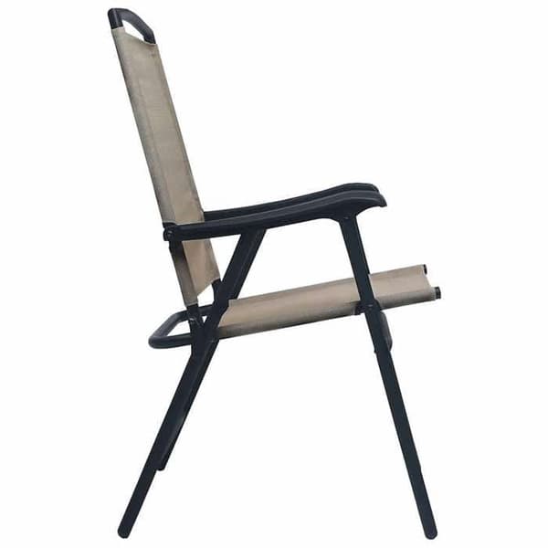Maison Exclusive - Fällbara stolar 2 stycken Texilene Taupe Mol