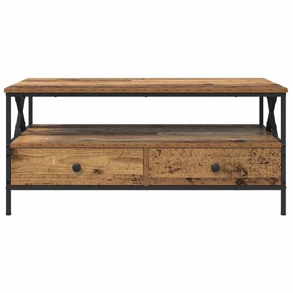 Soffbord - EXKLUSIV HEM - 100 x 51 x 45 cm - Ingenjörsträ - Rektangulär - Brun