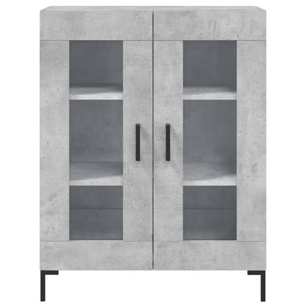 Maison Exclusive - Buffé grå betong 69,5x34x90 cm ingenjörsträ
