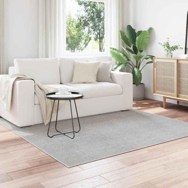 Inomhusmatta - EXKLUSIVT HEM - LUGO - 120 x 120 cm - Polyester - Antislip-baksida Grädde